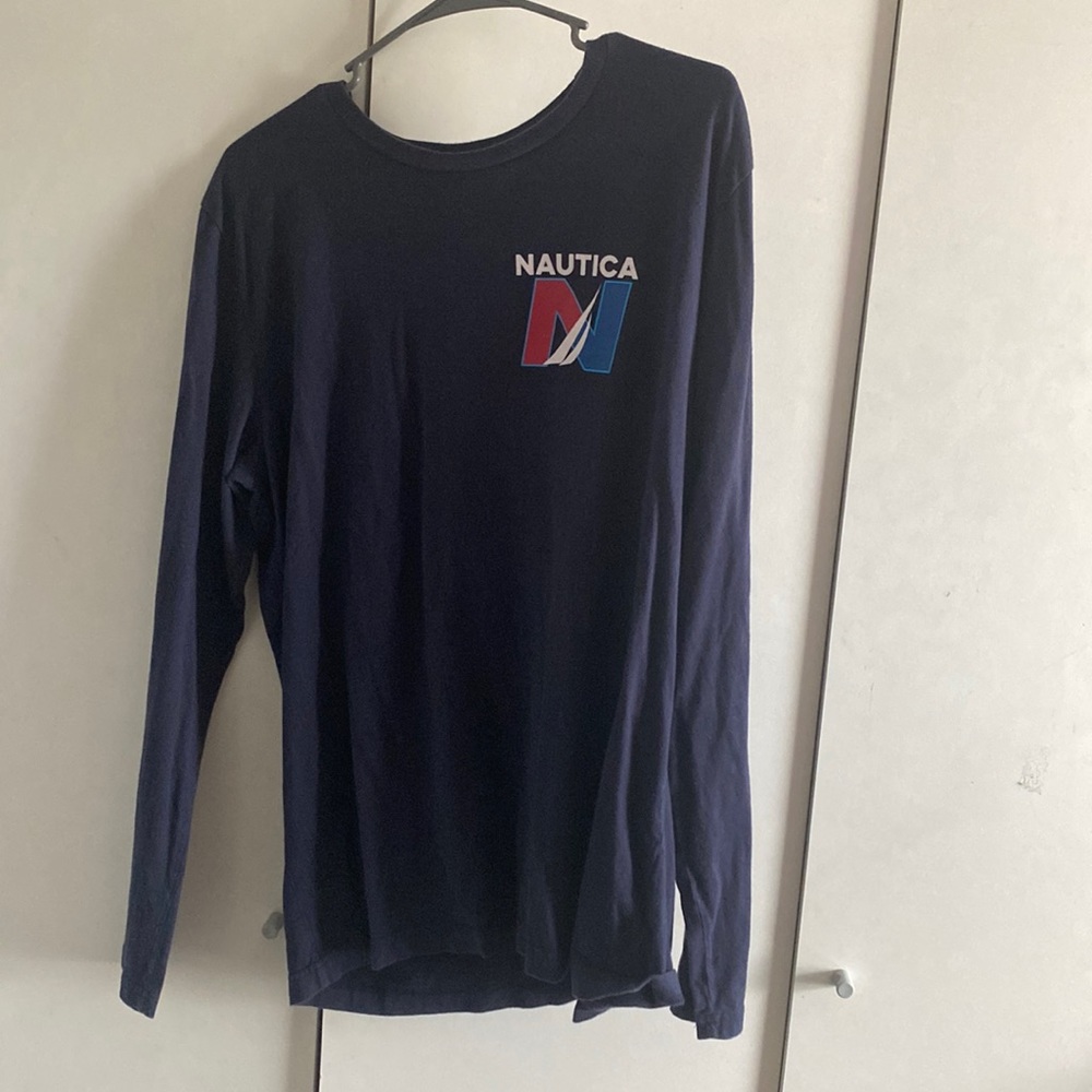 Navy blue Nautica long sleeve size L